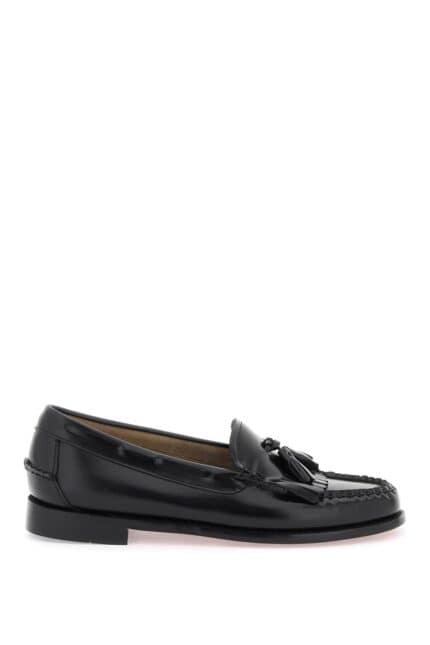 G.h. Bass Esther Kiltie Weejuns Loafers In Brushed Leather