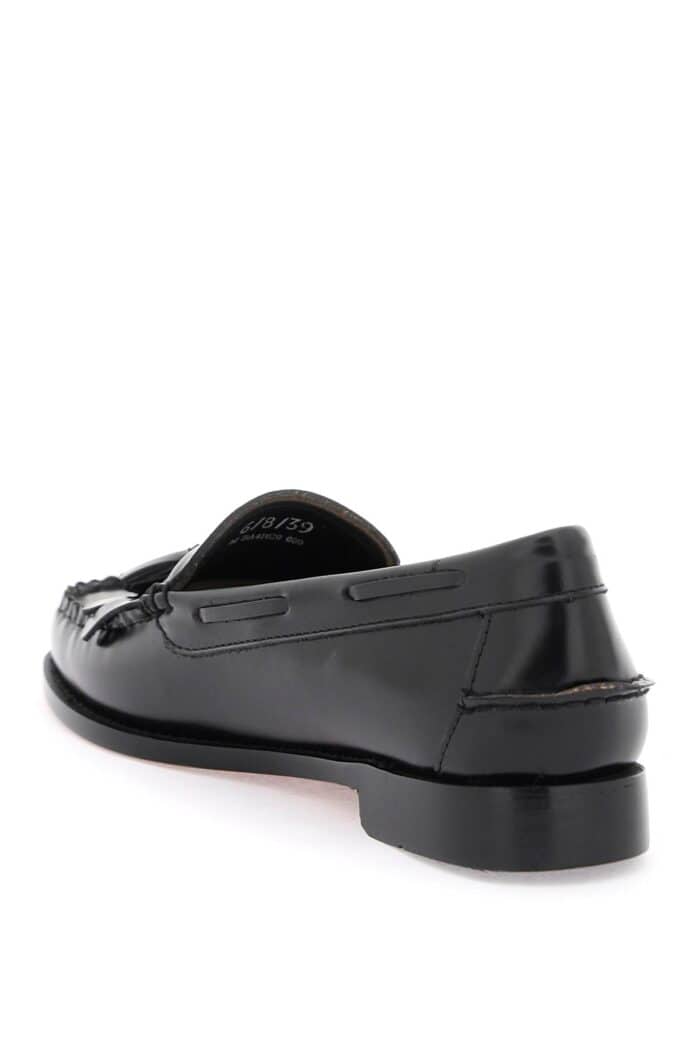 G.h. Bass Esther Kiltie Weejuns Loafers In Brushed Leather