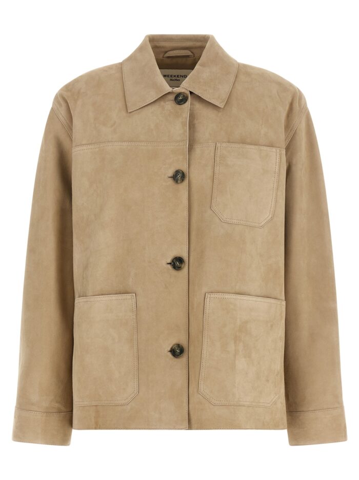 weekend max mara 'ghiera' leather jacket WEEKEND MAX MARA 'Ghiera' Leather Jacket
