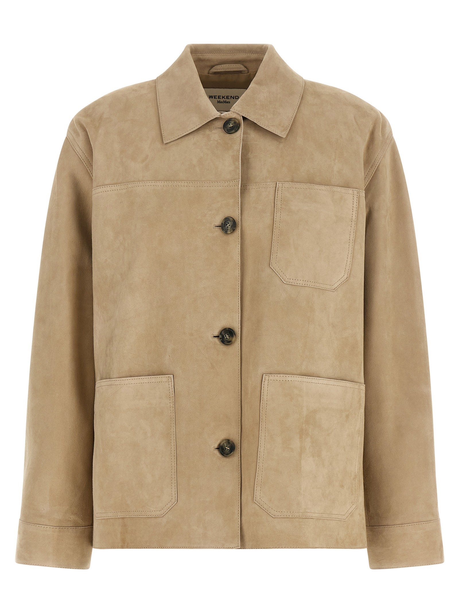 WEEKEND MAX MARA 'Ghiera' Leather Jacket