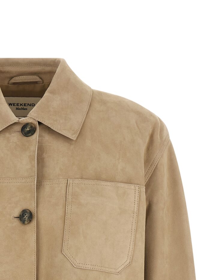 WEEKEND MAX MARA 'Ghiera' Leather Jacket