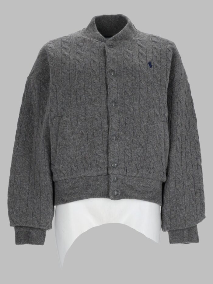 polo ralph lauren giacca a trecce in lana misto cashmere Polo Ralph Lauren Giacca A Trecce In Lana Misto Cashmere