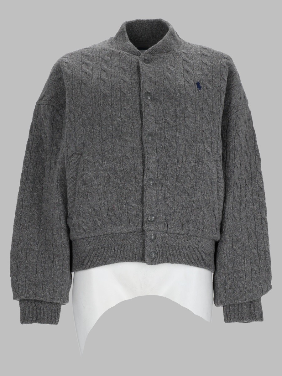 Polo Ralph Lauren Giacca A Trecce In Lana Misto Cashmere