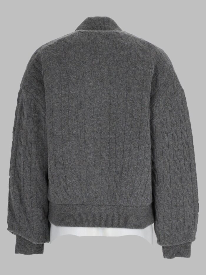 Polo Ralph Lauren Giacca A Trecce In Lana Misto Cashmere