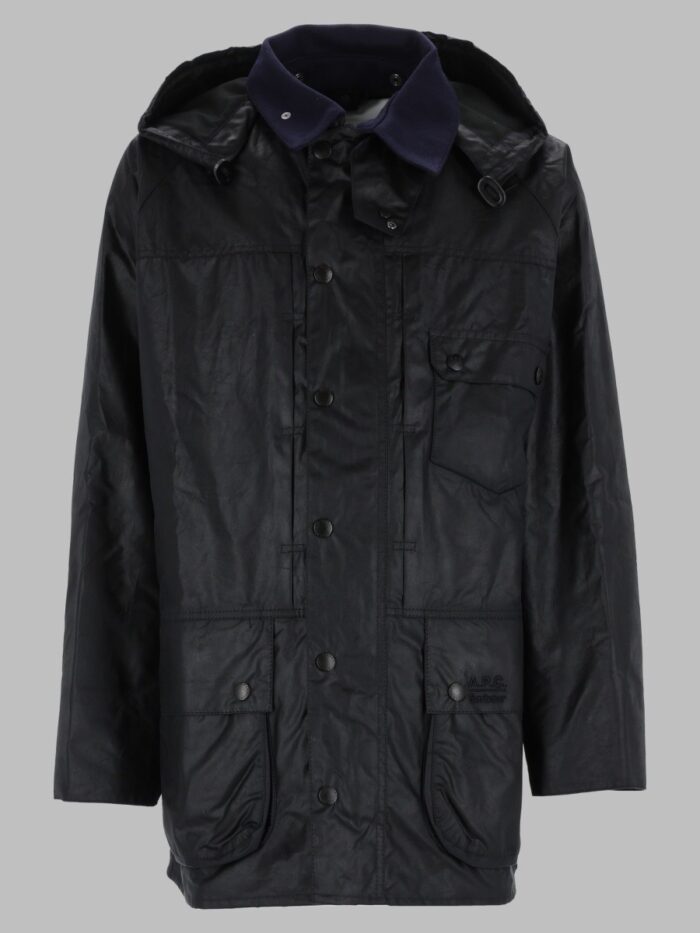 barbour x a.p.c. giacca "beaufort" in cotone cerato BARBOUR X A.P.C. Giacca "Beaufort" In Cotone Cerato