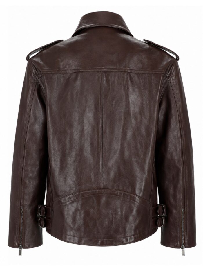 Saint Laurent GIACCA BIKER IN PELLE LISCIA