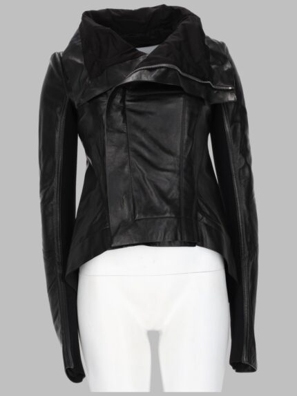RICK OWENS GIACCA BIKER IN PELLE "NASKA"
