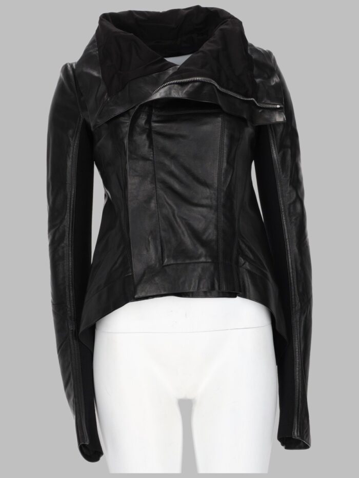 rick owens giacca biker in pelle "naska" RICK OWENS GIACCA BIKER IN PELLE "NASKA"