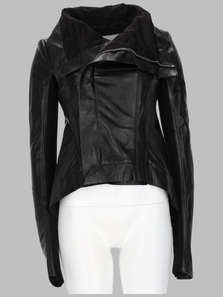 RICK OWENS GIACCA BIKER IN PELLE "NASKA"