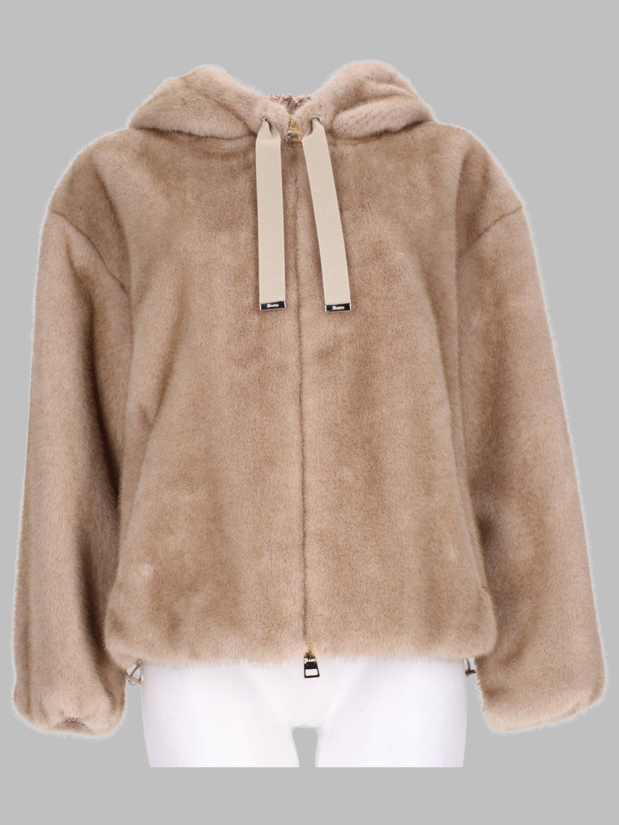 Herno GIACCA BOMBER IN ECO-PELLICCIA