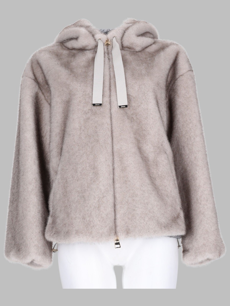 Herno GIACCA BOMBER IN ECO-PELLICCIA