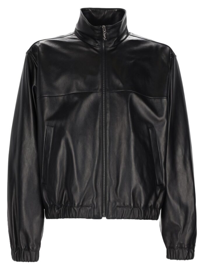 saint laurent giacca cassandre in pelle Saint Laurent Giacca Cassandre In Pelle