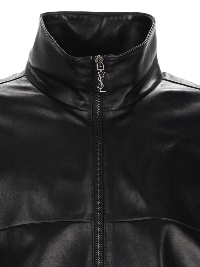 Saint Laurent Giacca Cassandre In Pelle