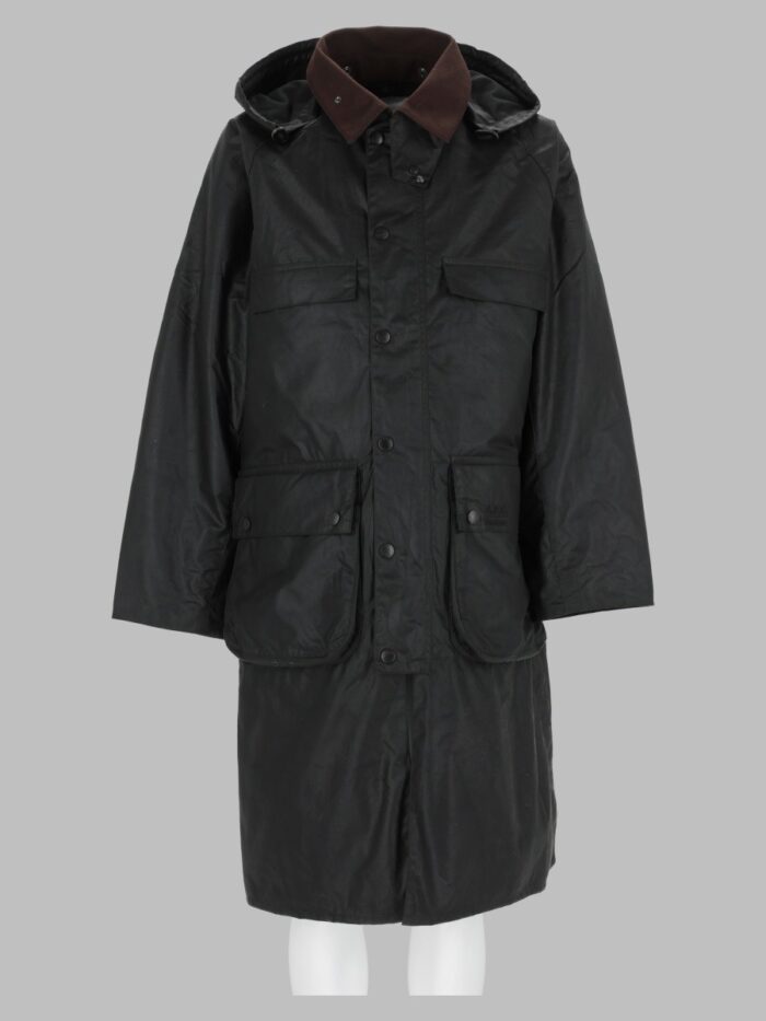 barbour x a.p.c. giacca cerata lunga "sugar bedale" BARBOUR X A.P.C. Giacca Cerata Lunga "Sugar Bedale"