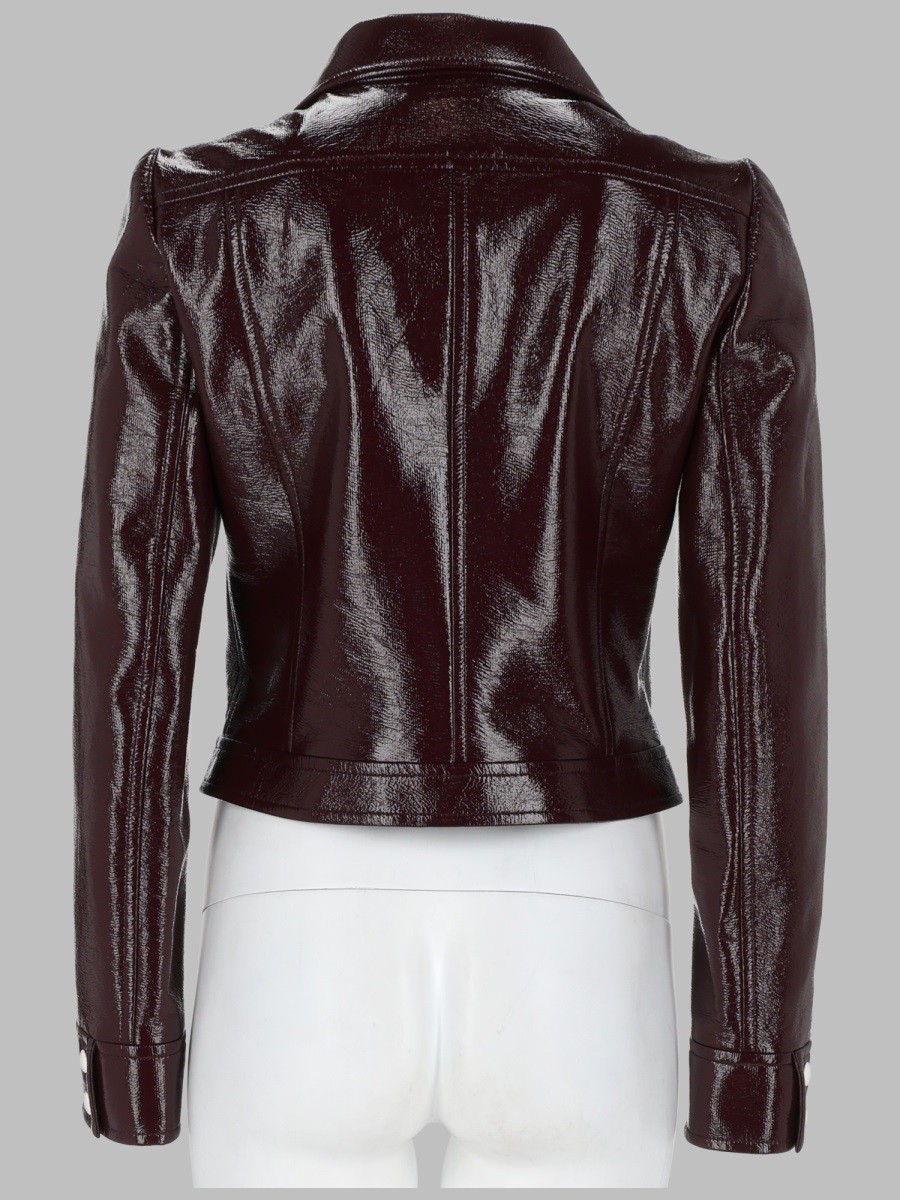 COURREGES GIACCA CROP CON LOGO