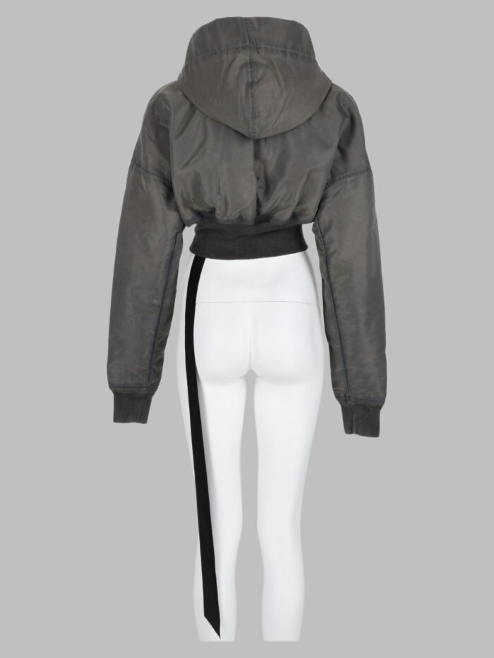 RICK OWENS DRKSHDW Giacca Cropped Con Cappuccio