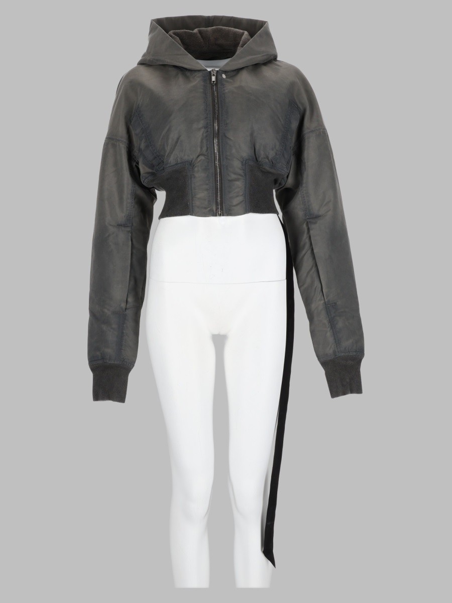 RICK OWENS DRKSHDW Giacca Cropped Con Cappuccio
