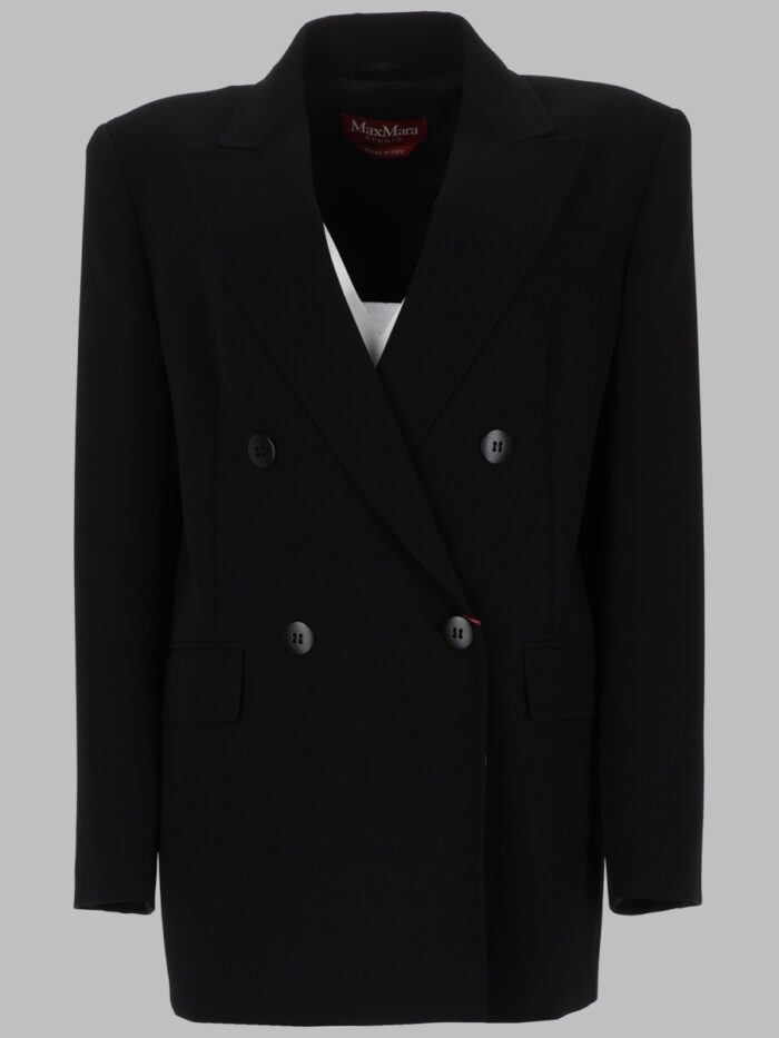 max mara studio giacca doppiopetto in cady MAX MARA STUDIO GIACCA DOPPIOPETTO IN CADY