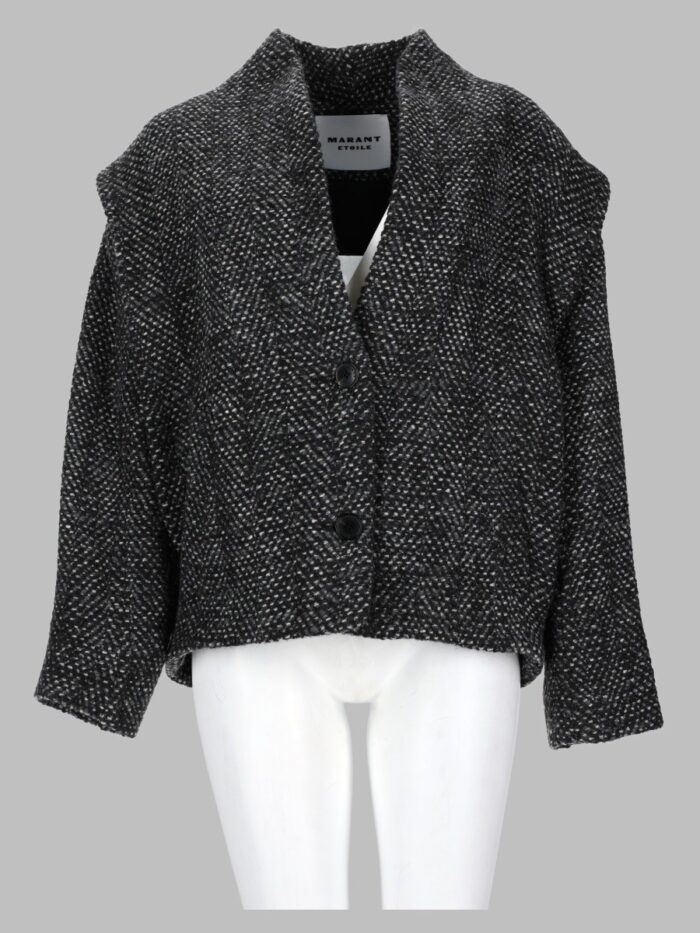marant etoile giacca "drogo" in lana spigata MARANT ETOILE Giacca "drogo" In Lana Spigata