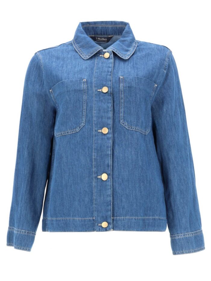 S MAX MARA GIACCA "GALANTE" IN CHAMBRAY