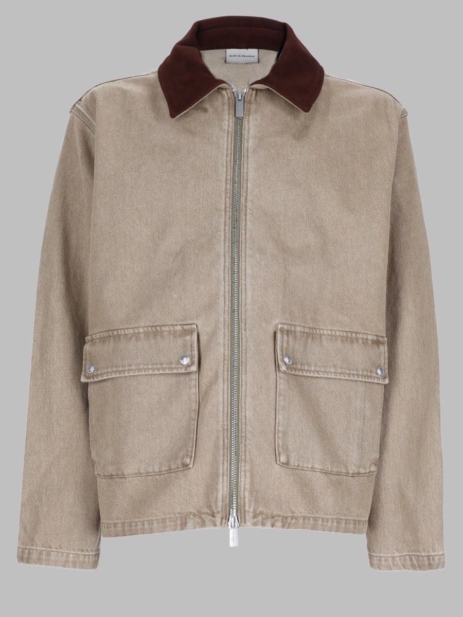 Drole De Monsieur GIACCA IN DENIM CON ZIP