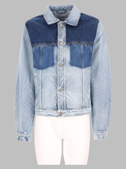 Maison Margiela Giacca In Denim Effeto Patchwork