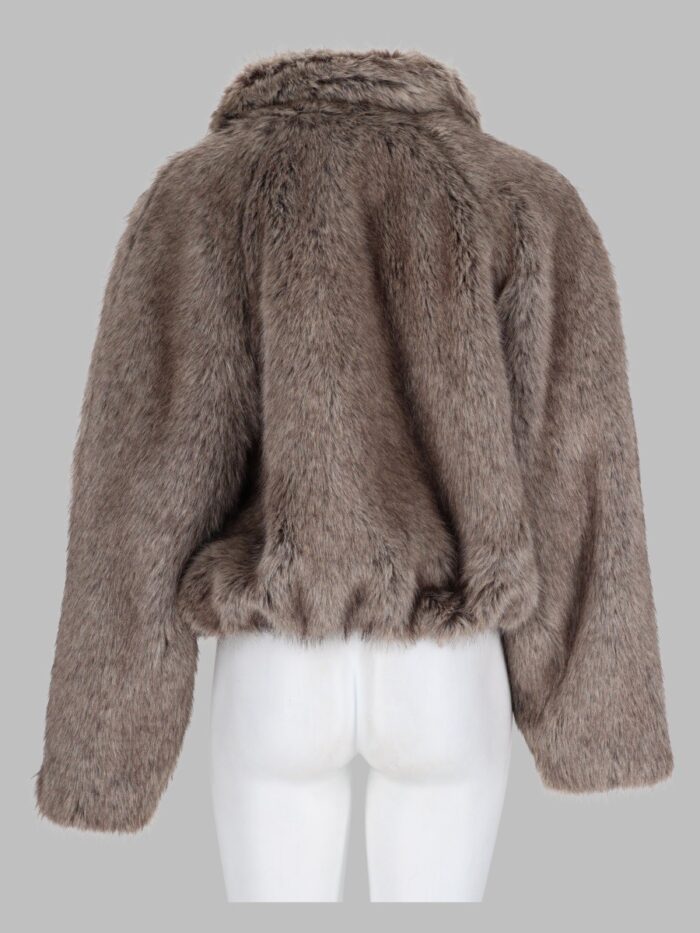 ALYSI Giacca In Eco Pelliccia