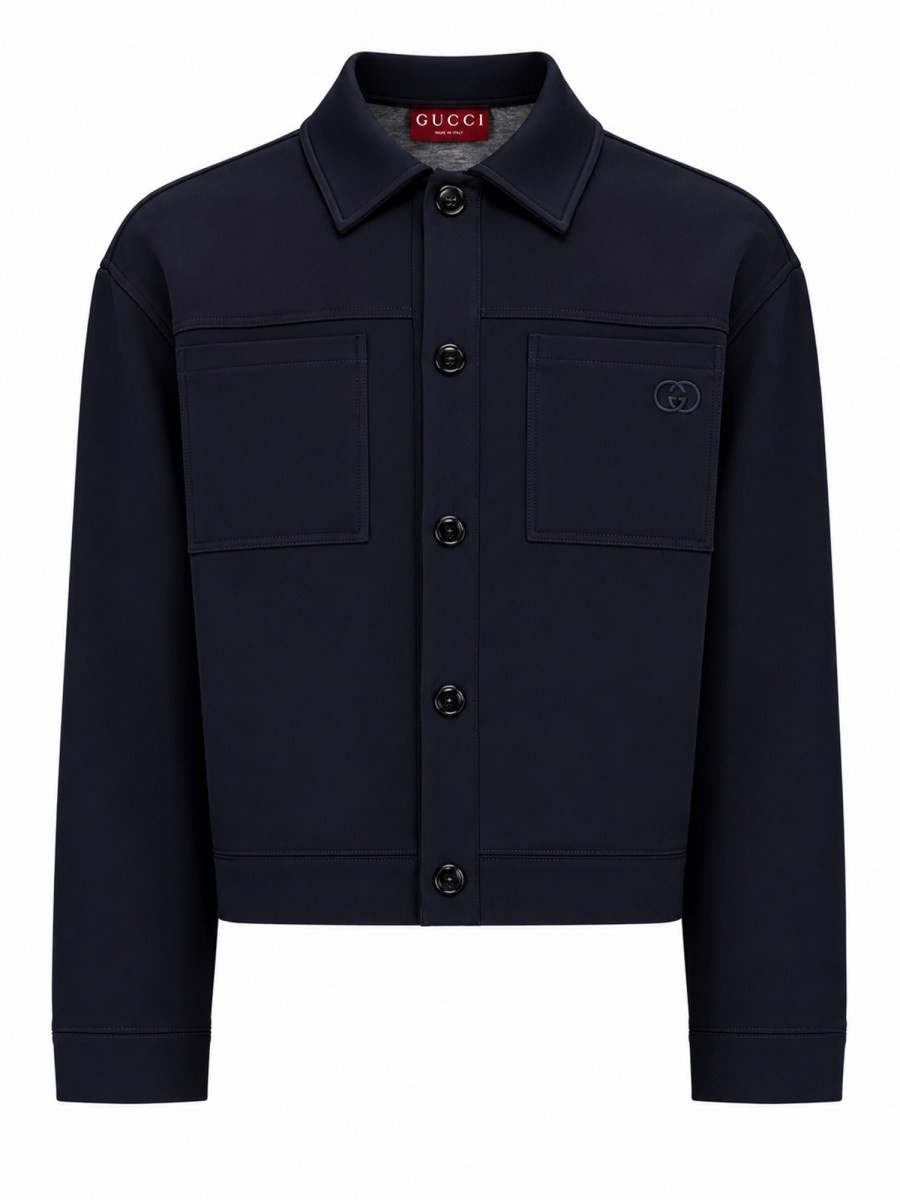 Gucci GIACCA IN JERSEY DI COTONE CON RICAMO