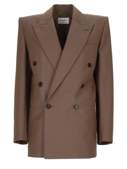 Saint Laurent GIACCA IN LANA E MOHAIR LEGGERI