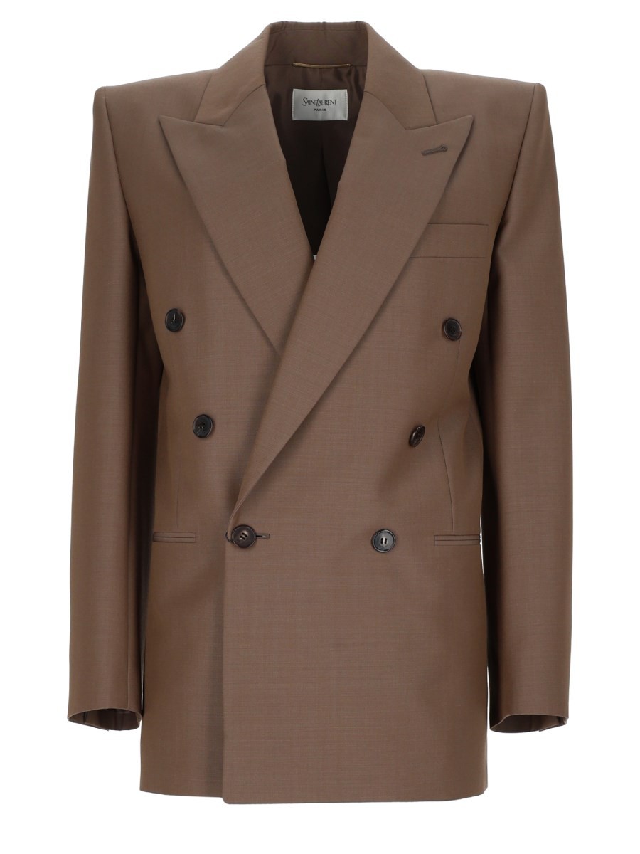 Saint Laurent GIACCA IN LANA E MOHAIR LEGGERI