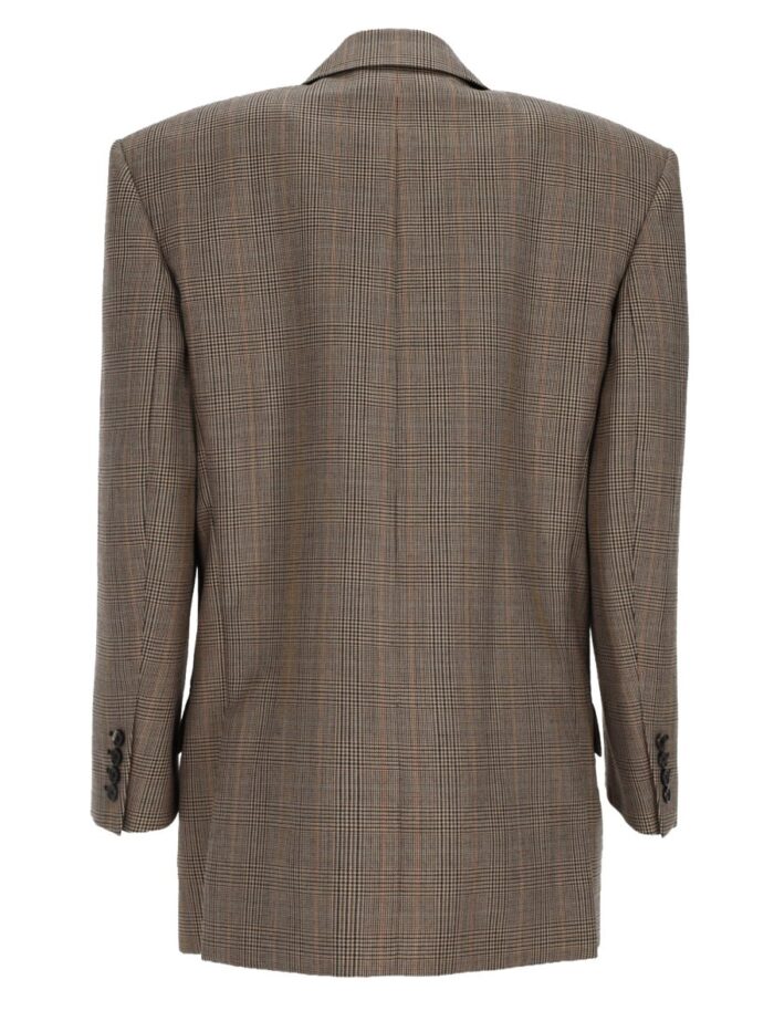 Saint Laurent Giacca In Lana Pied De Poule Principe Di Galles