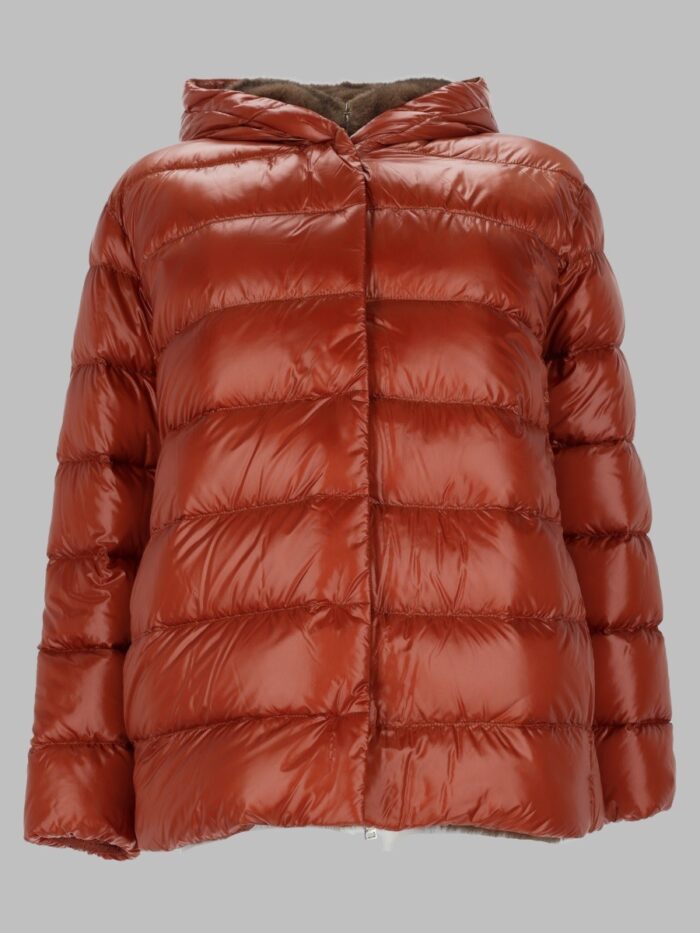 herno giacca in nylon ultralight e melange effetto visone Herno Giacca In Nylon Ultralight E Melange Effetto Visone