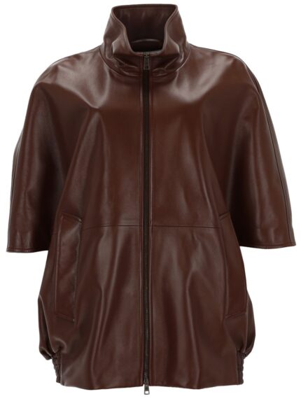 Balenciaga GIACCA IN PELLE CON ZIP