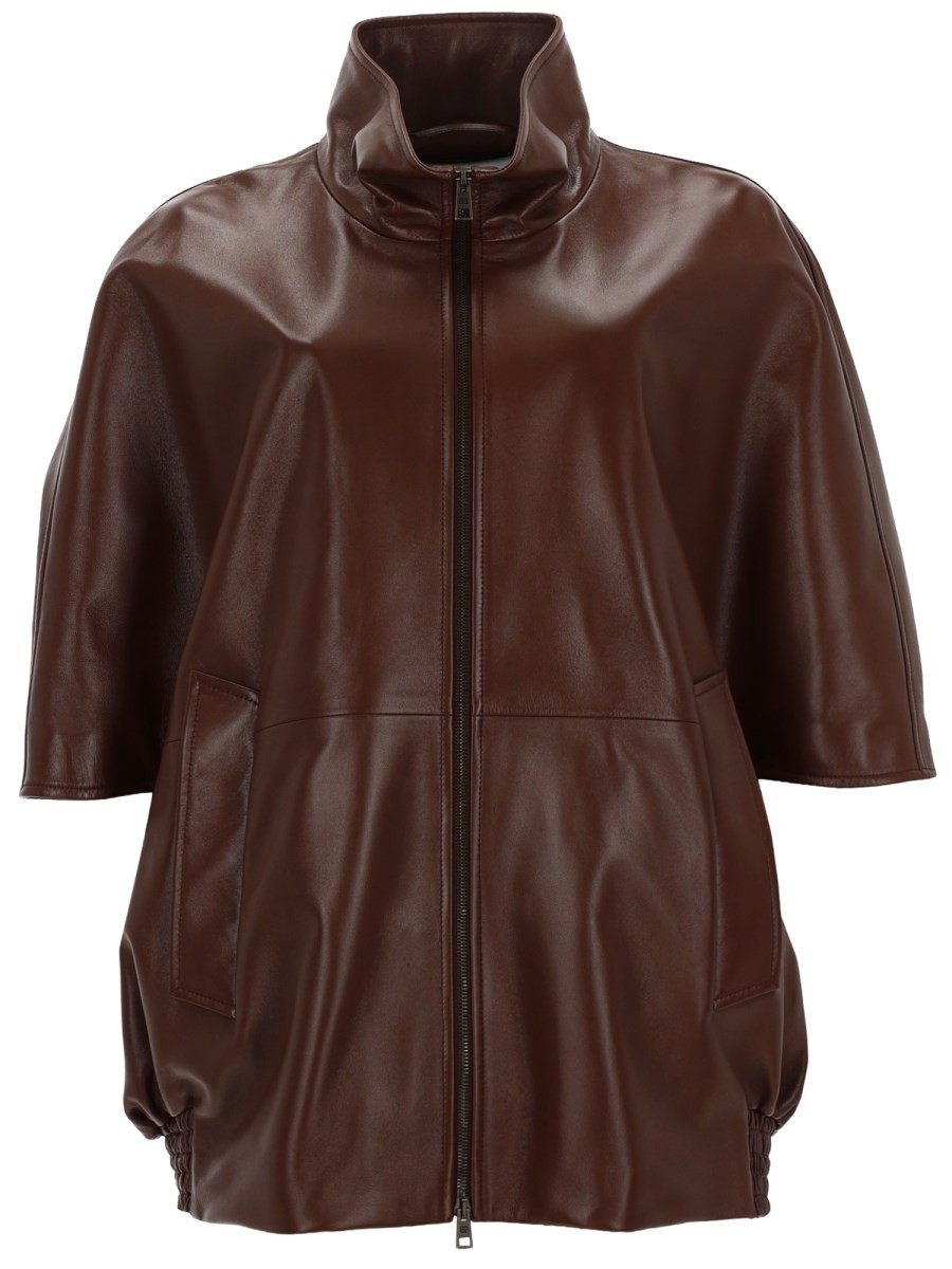 Balenciaga GIACCA IN PELLE CON ZIP