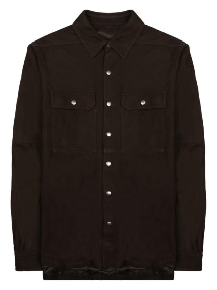 RICK OWENS GIACCA IN PELLE "OUTERSHIRT"