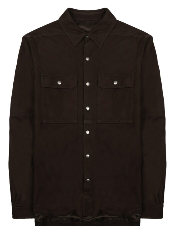 RICK OWENS GIACCA IN PELLE "OUTERSHIRT"