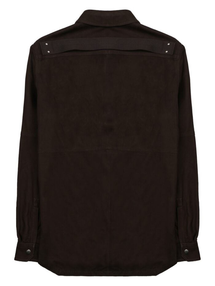 RICK OWENS GIACCA IN PELLE "OUTERSHIRT"
