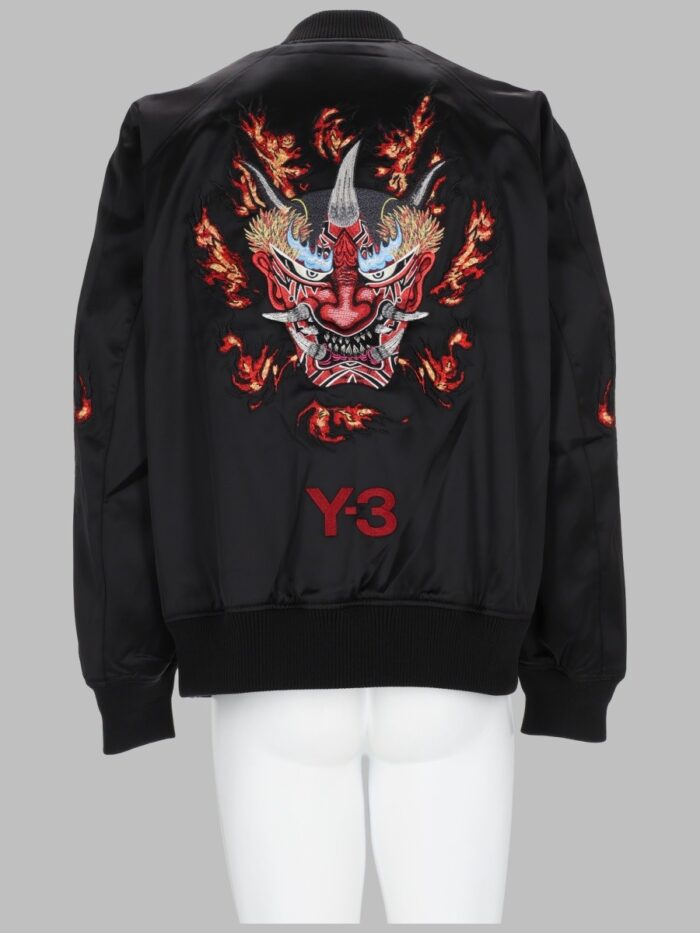 Y - 3 GIACCA IN RASO CON RICAMI