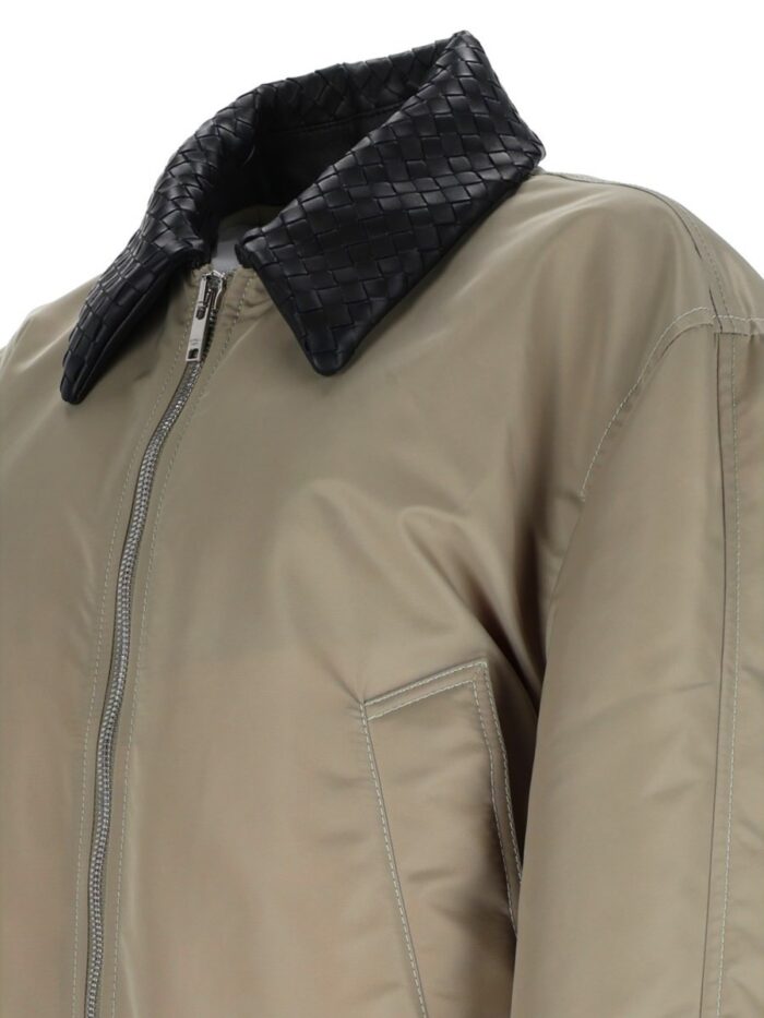 Bottega Veneta Giacca In Satin Con Colletto Intrecciato