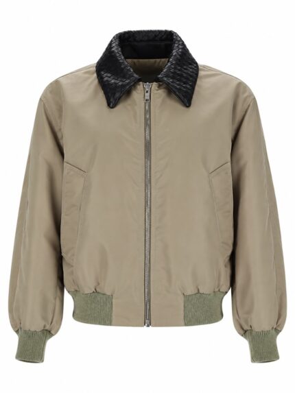 Bottega Veneta Giacca In Satin Con Colletto Intrecciato