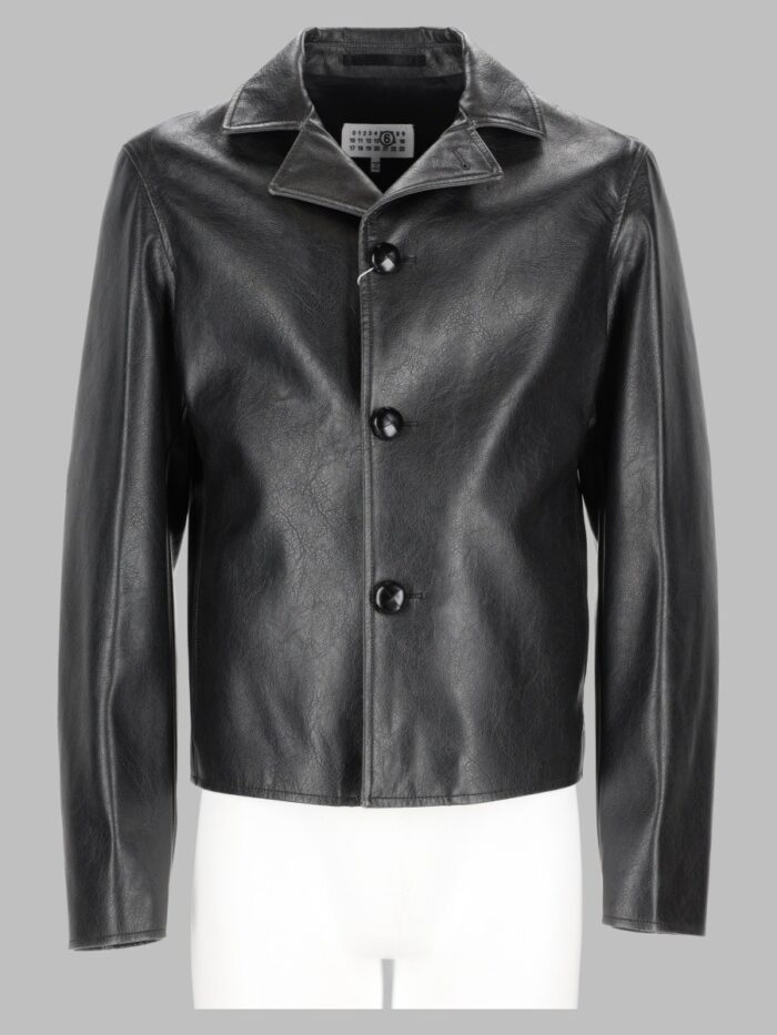 mm6 maison margiela giacca in similpelle MM6 MAISON MARGIELA Giacca In Similpelle