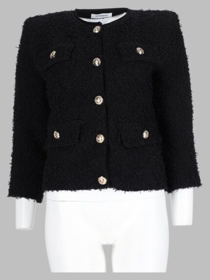 Balmain Giacca In Tweed Con Bottoni