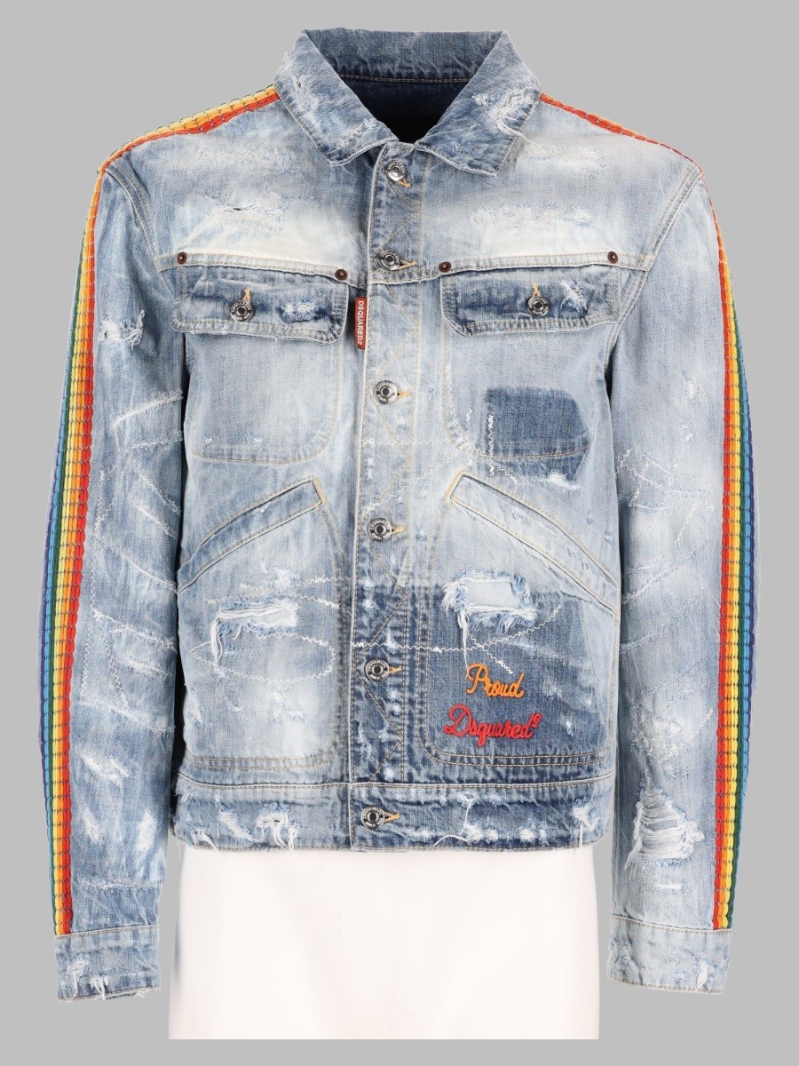 DSquared2 Giacca "L.A" Con Lavaggio "Be Proud"