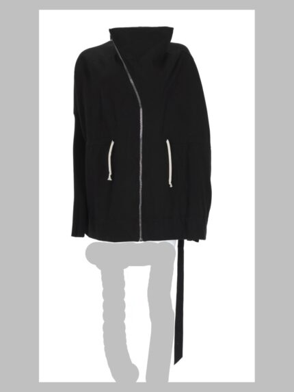 RICK OWENS DRKSHDW Giacca "Mountain" Con Zip Asimmetrica