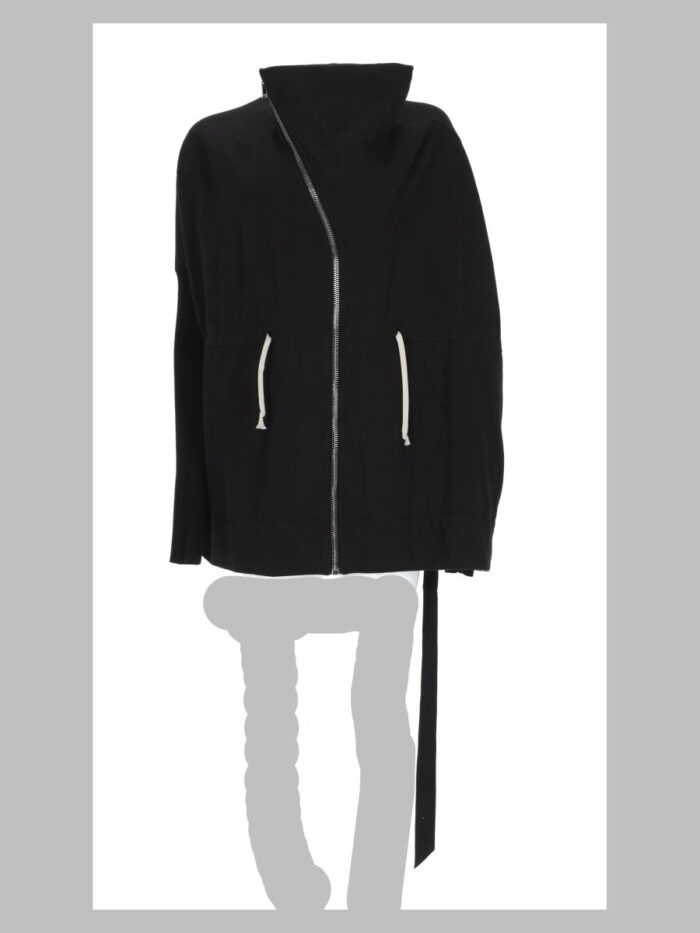 RICK OWENS DRKSHDW Giacca "Mountain" Con Zip Asimmetrica