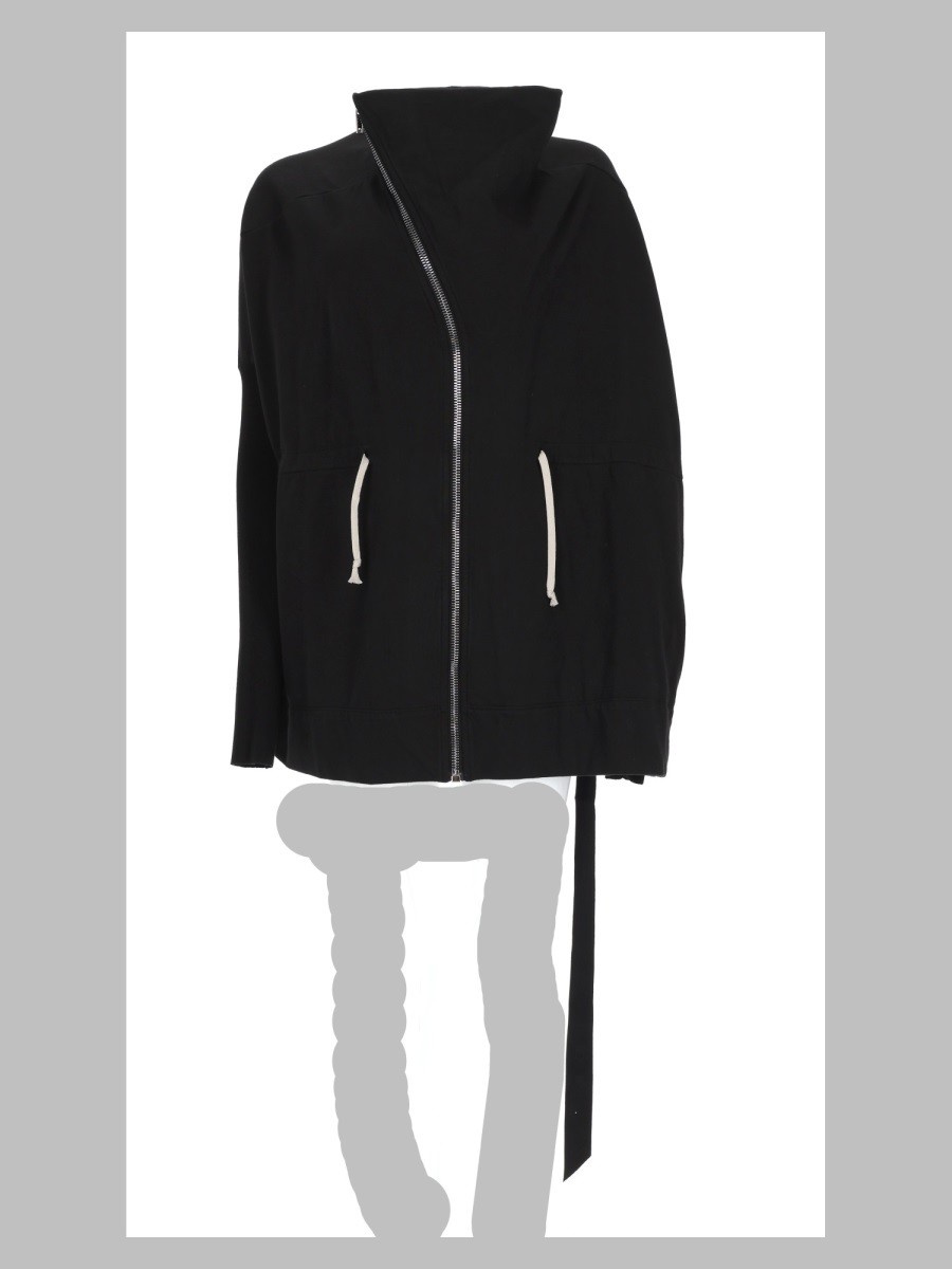 RICK OWENS DRKSHDW Giacca "Mountain" Con Zip Asimmetrica