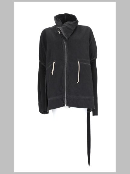RICK OWENS DRKSHDW GIACCA "MOUNTAIN" CON ZIP ASIMMETRICA