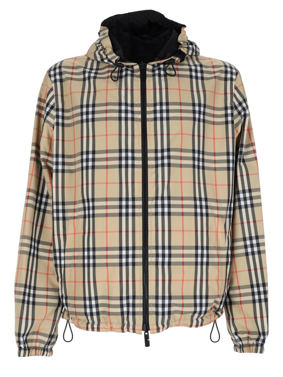 Burberry Giacca "Newport" Reversibile Con Motivo Check
