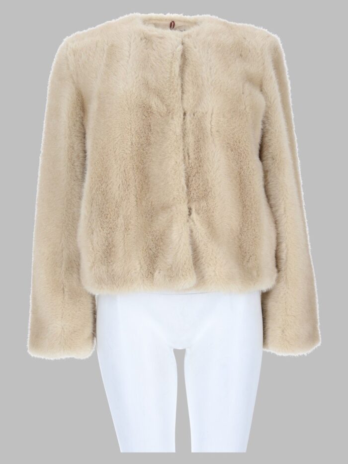 max mara studio giacca "palchi" in ecopelliccia MAX MARA STUDIO Giacca "Palchi" In Ecopelliccia