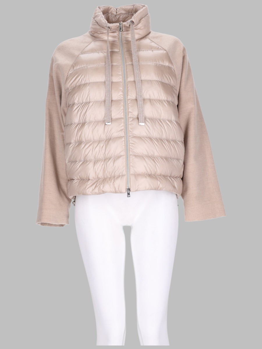Herno GIACCA "RESORT" IN FLANELLA E NYLON